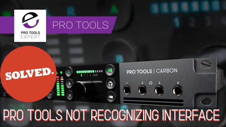 Pro Tools Not Recognizing Interface